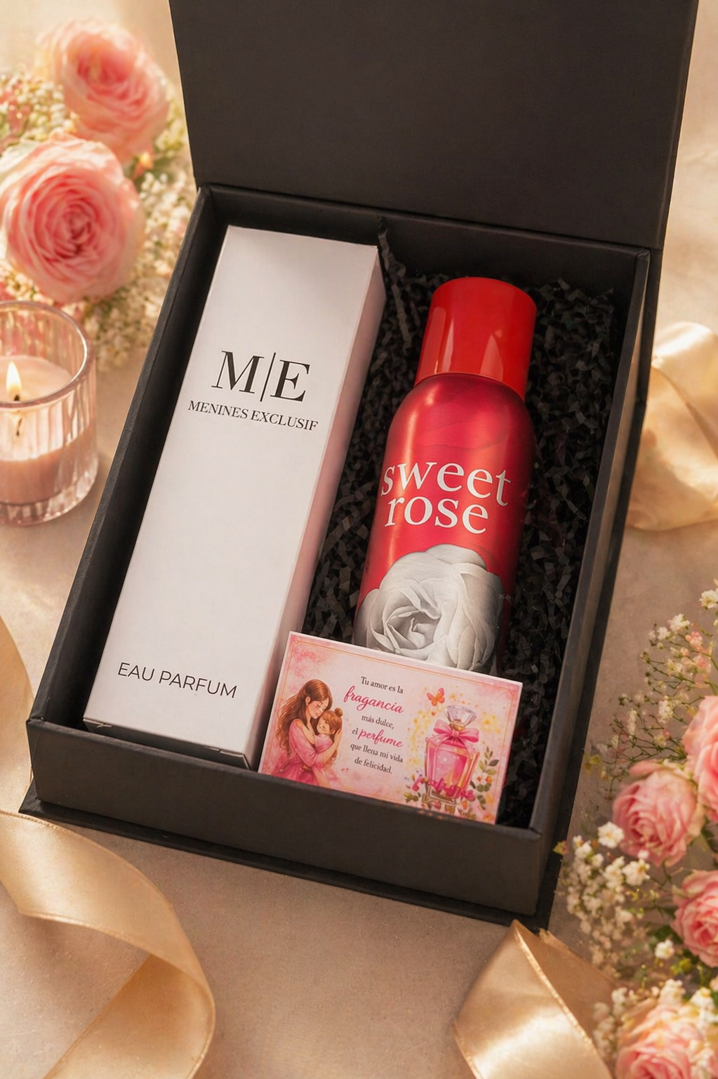 Perfume Mujer 100ml + Desodorante Amor amor | Pack regalo elegante y duradero