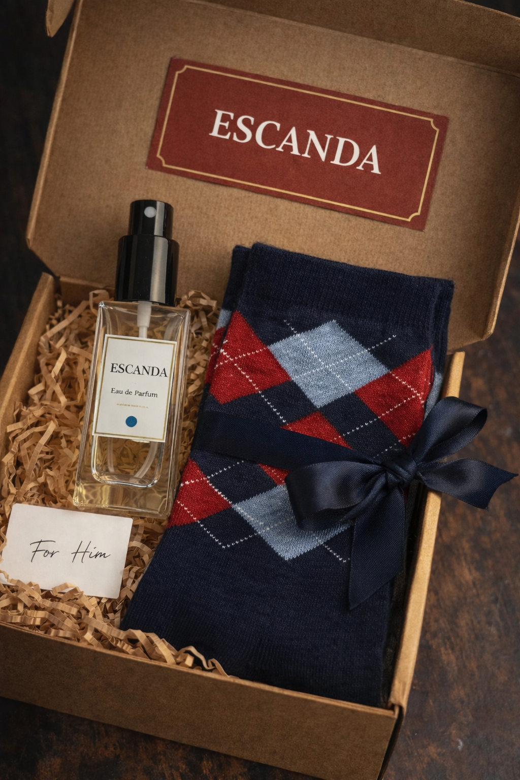 JGES Inspirado en Scandal hombre Perfume 100ml + calcetines