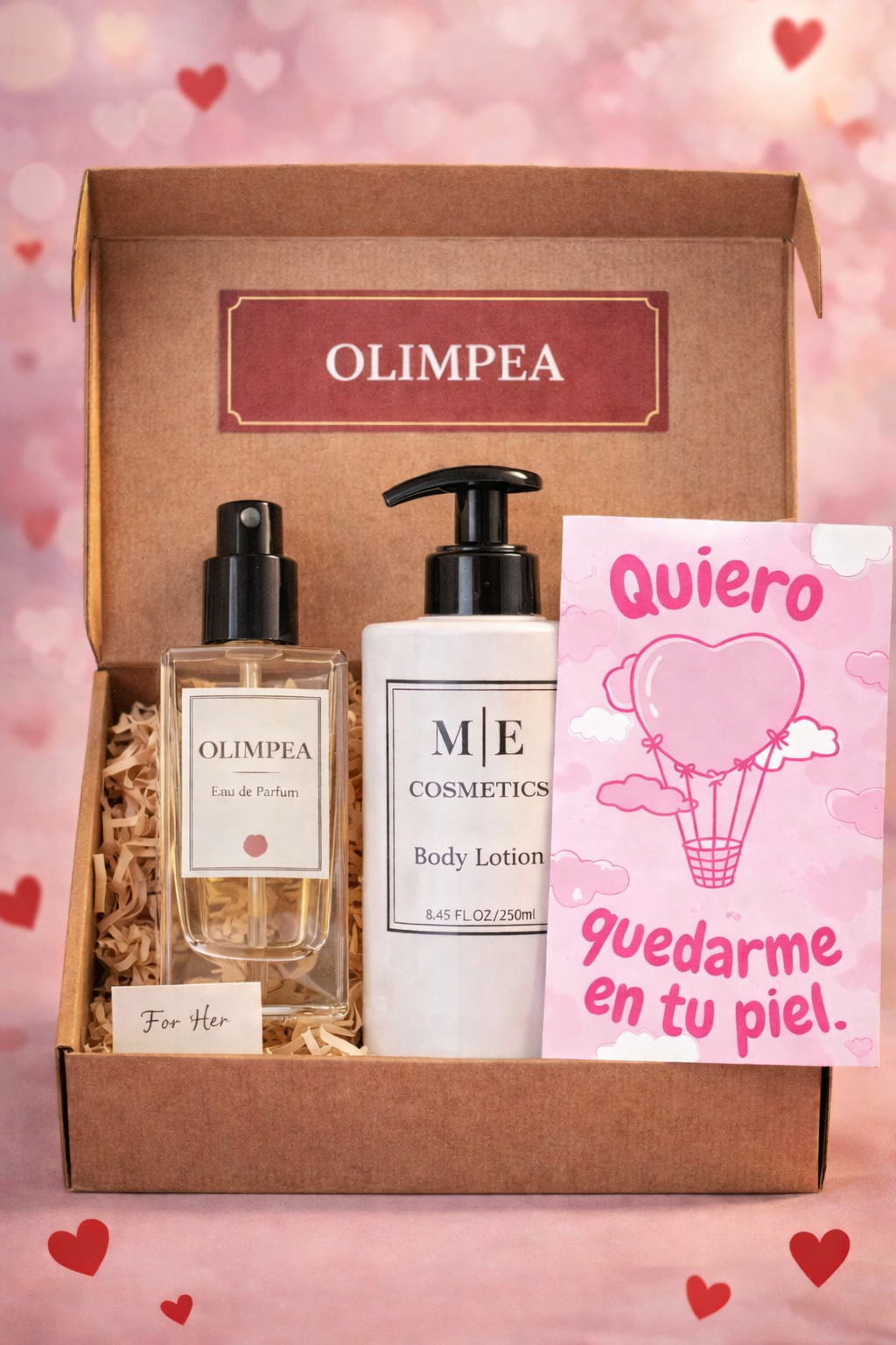 Inspirado en Olimpia Perfume 100ml + velvet gel cream 250g