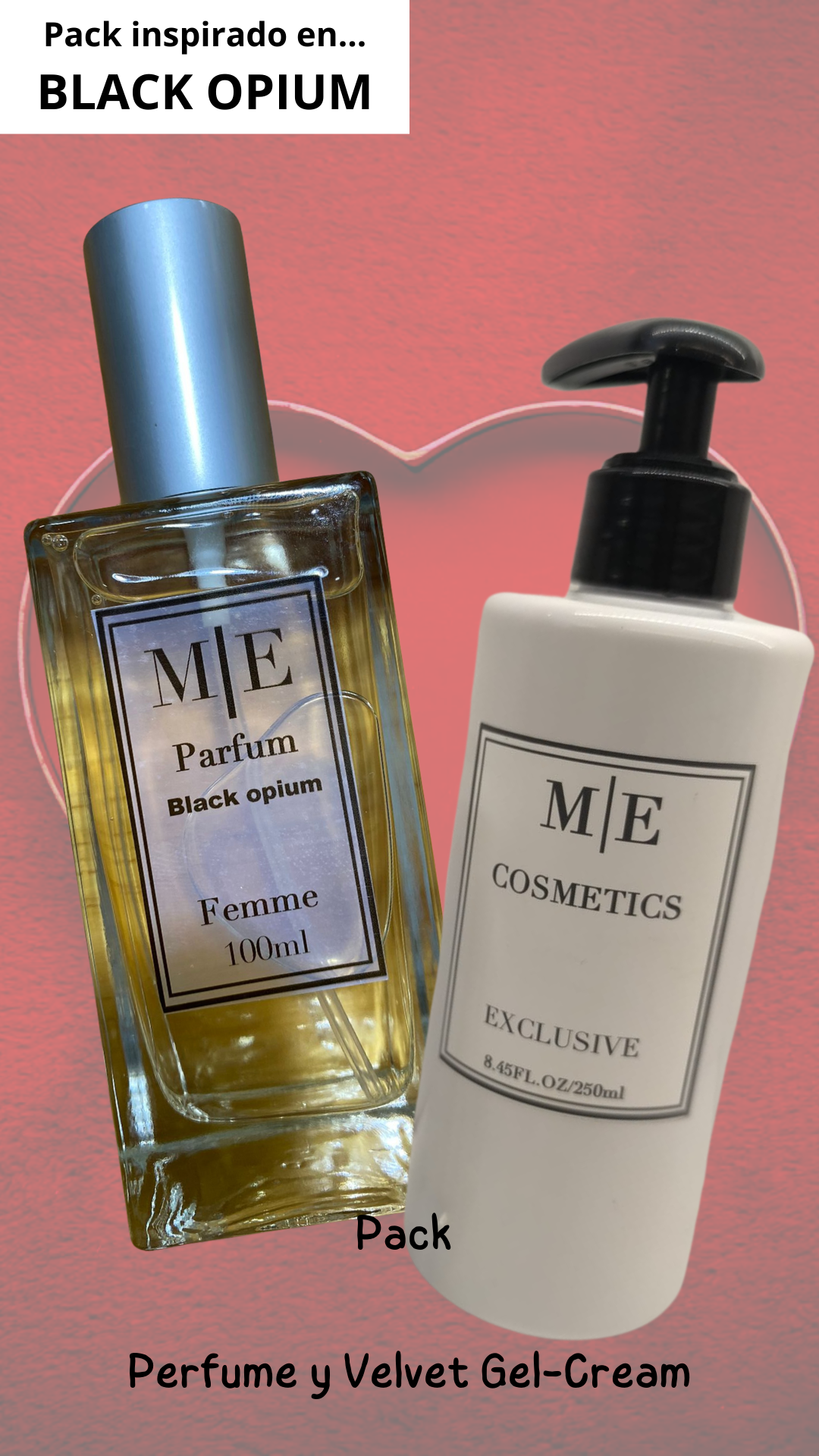 Inspirado en Black coffee Perfume100ml + velvet gel cream 250g