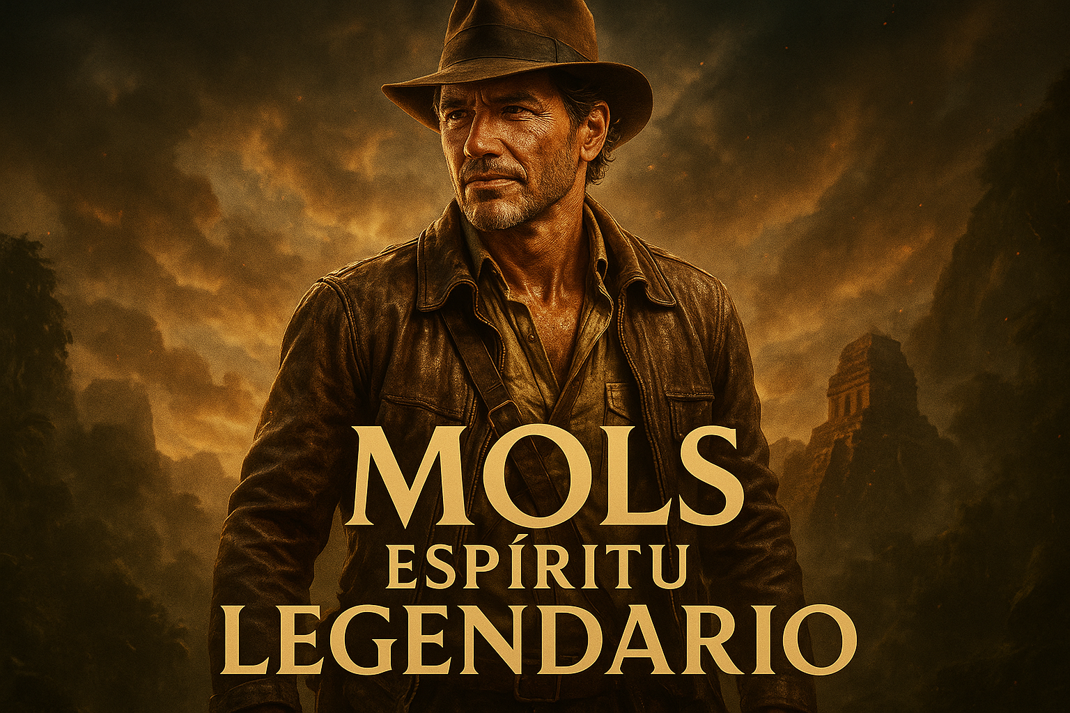 un hombre explorador legendario que ponga MOLS Espiritu Legendario