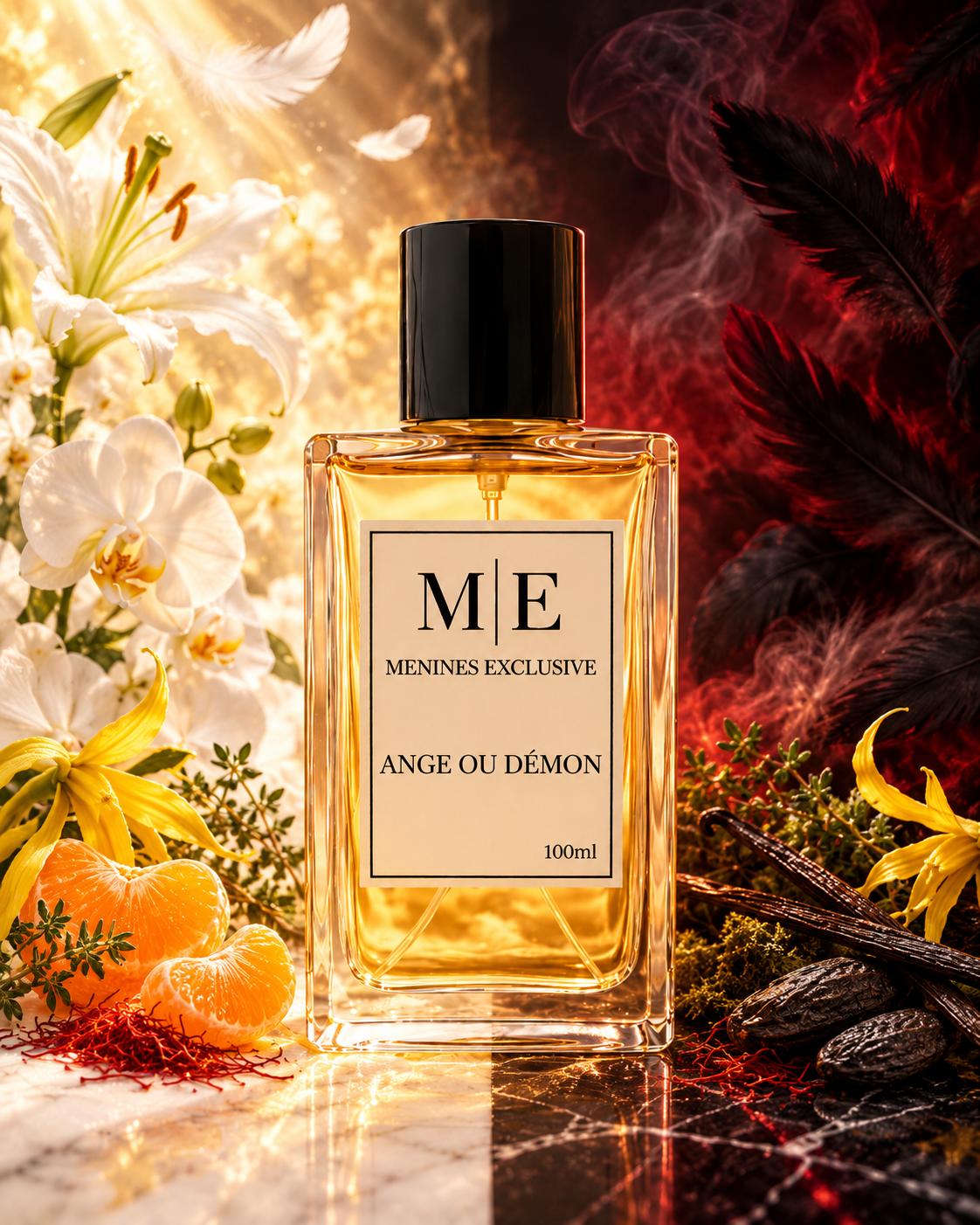 ANGE OU DÉMON perfume de mujer con mandarina, lirio y vainilla - Menines Perfumes