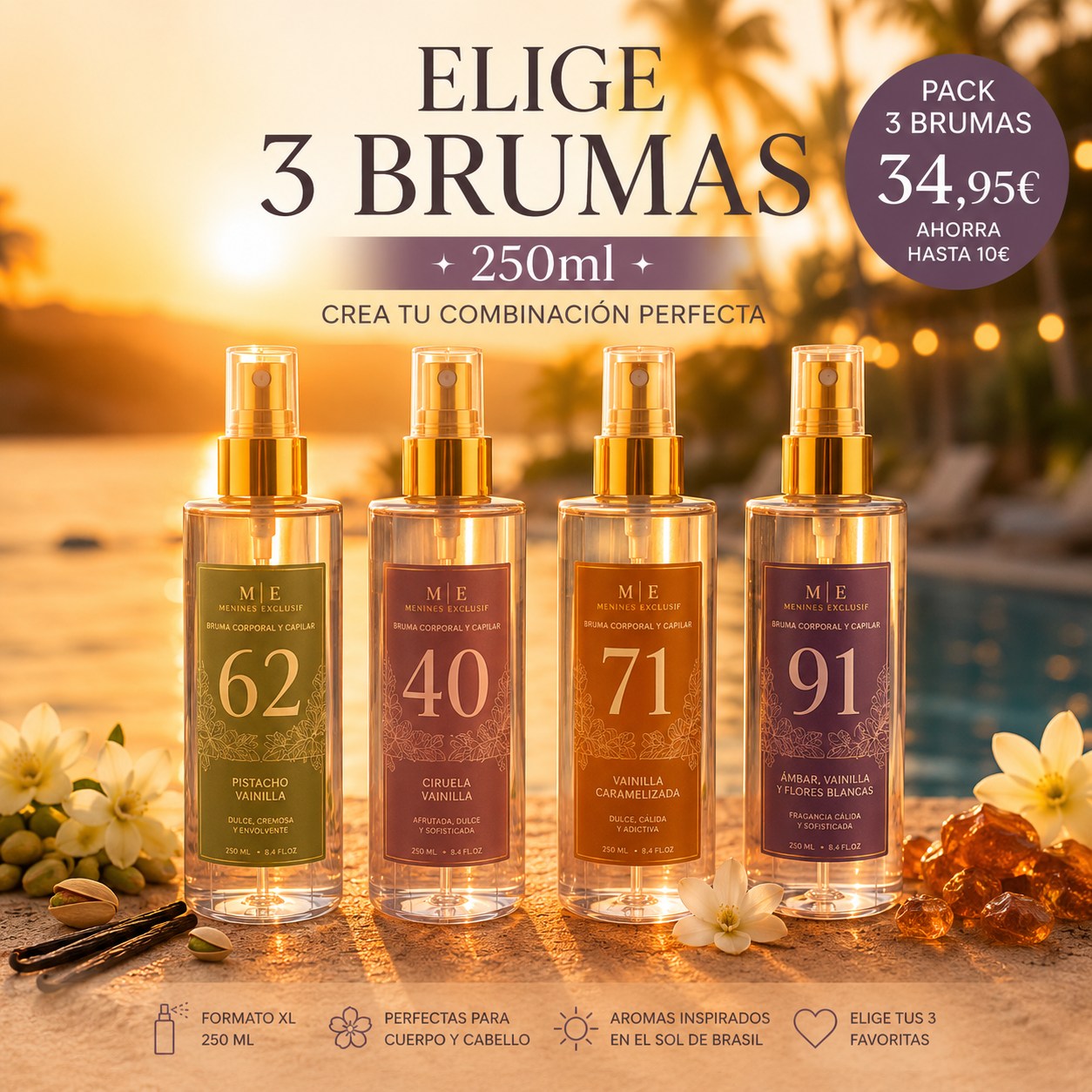 Pack 3 Brumas Corporales | Elige Tus Favoritas