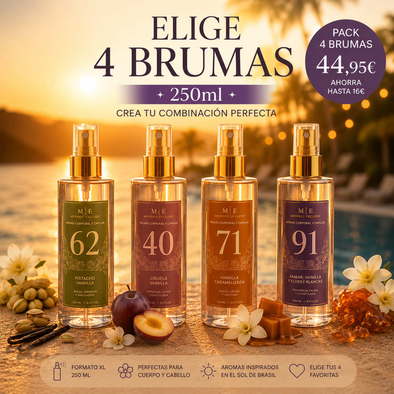 Pack 4 Brumas Corporales | Elige Tus Favoritas