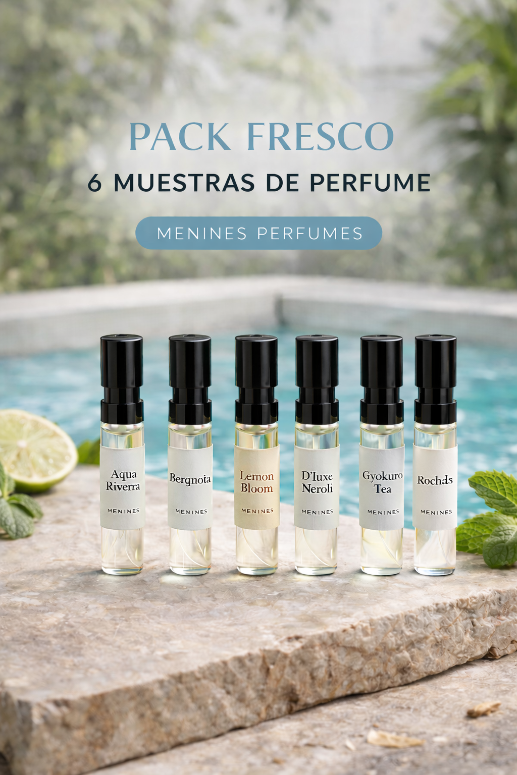 Cofret Descubrimiento Fresco & Olor a Limpio Menines: Pureza y Vitalidad - 6 Muestras x 3ml