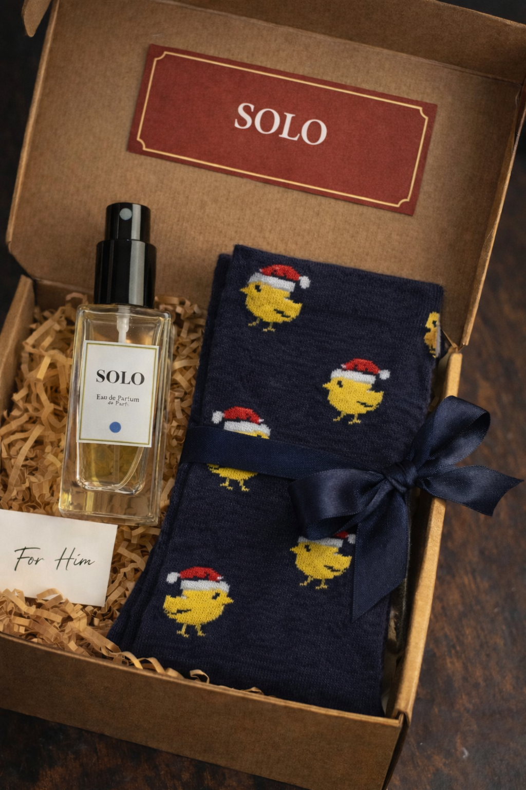 Inspirado en Solo Tú hombre Perfume 100ml + calcetines