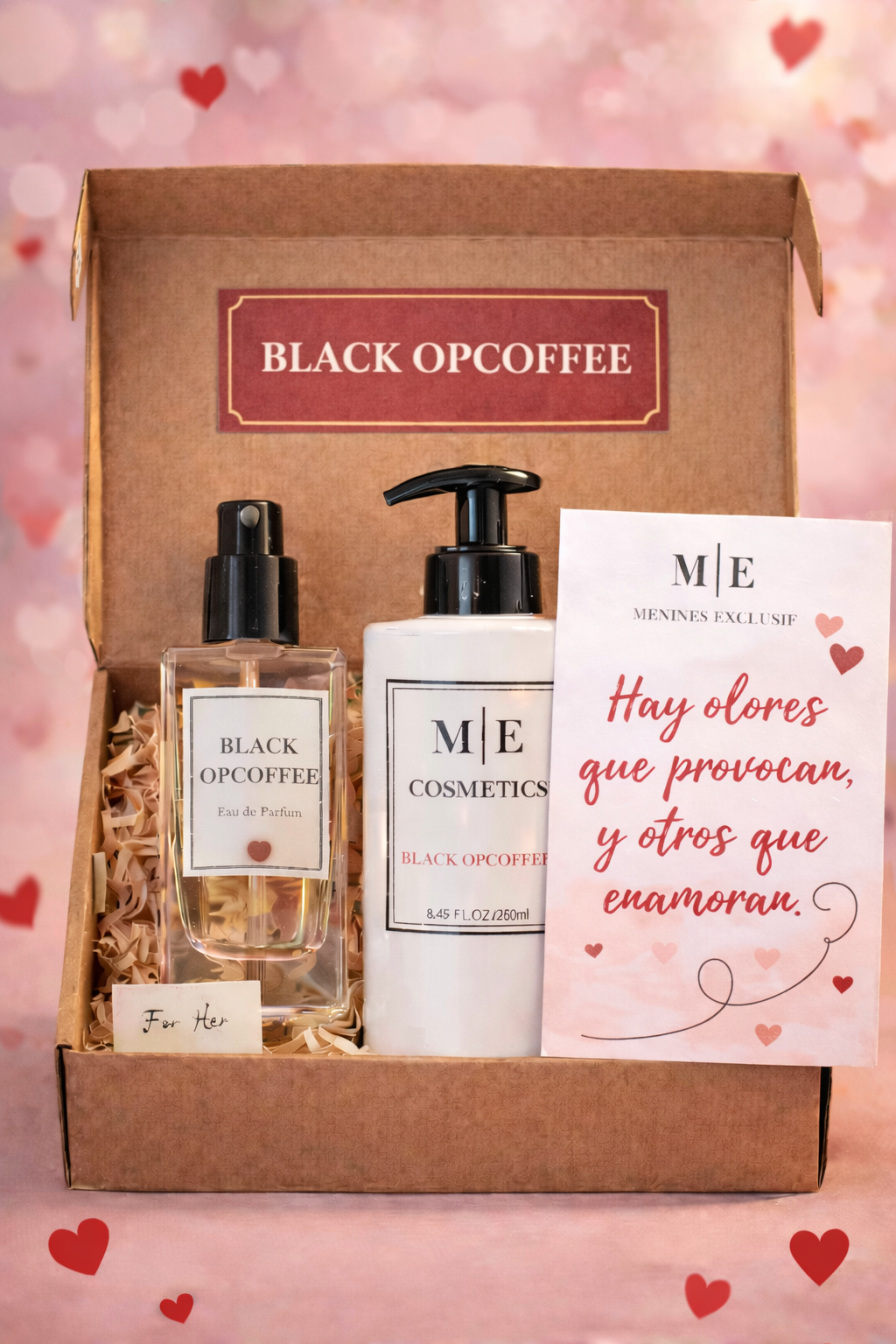 Inspirado en Black coffee Perfume100ml + velvet gel cream 250g