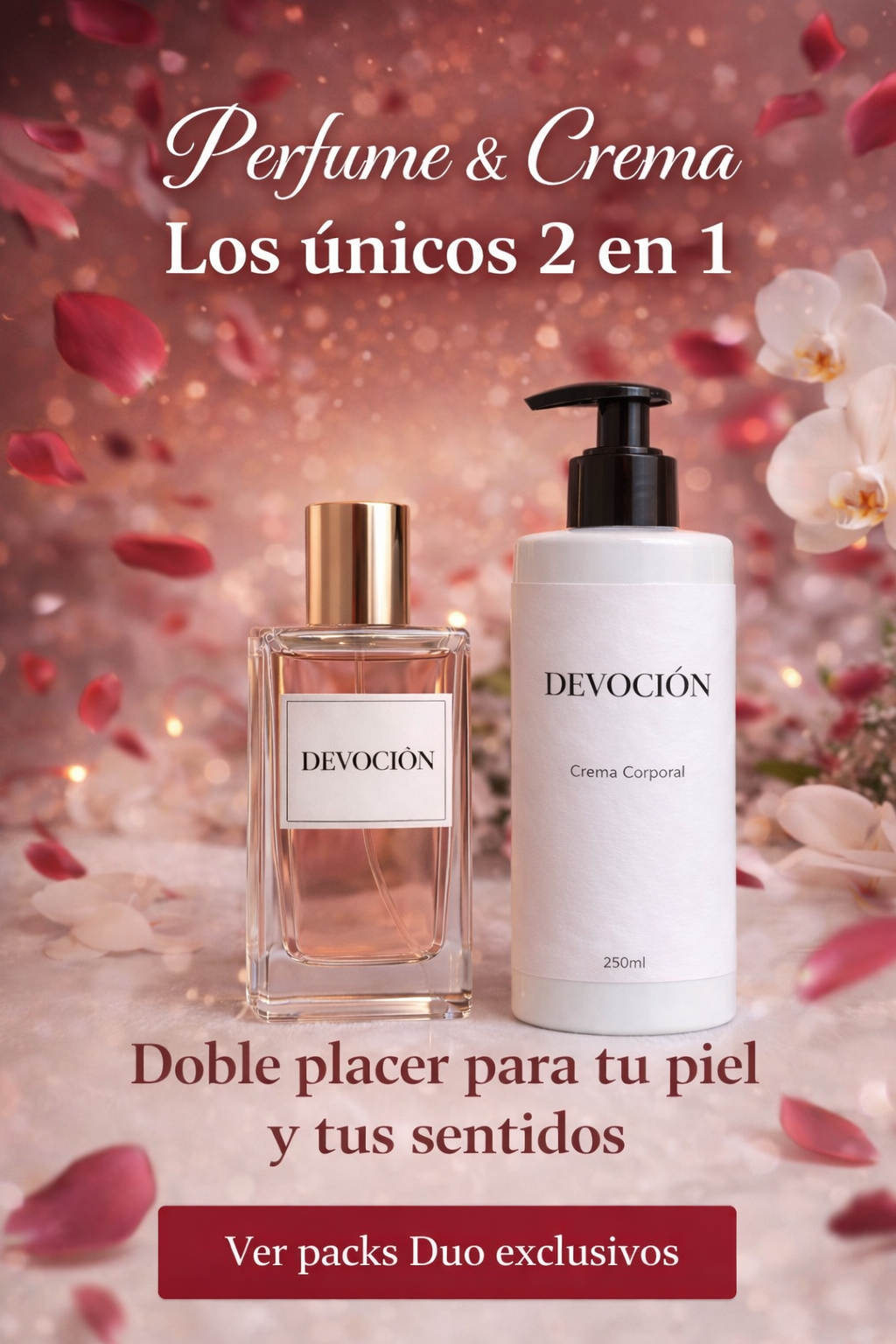 Pack Perfume 100ml y crema 250gr.