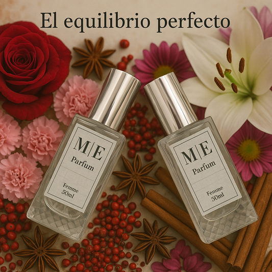 Layering perfumes Floral + Especiado.