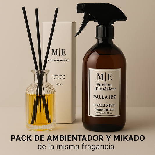 Pack de Ambientador y Mikado de 500 ml + 100 ml | Aromatiza tu hogar con energía y estilo