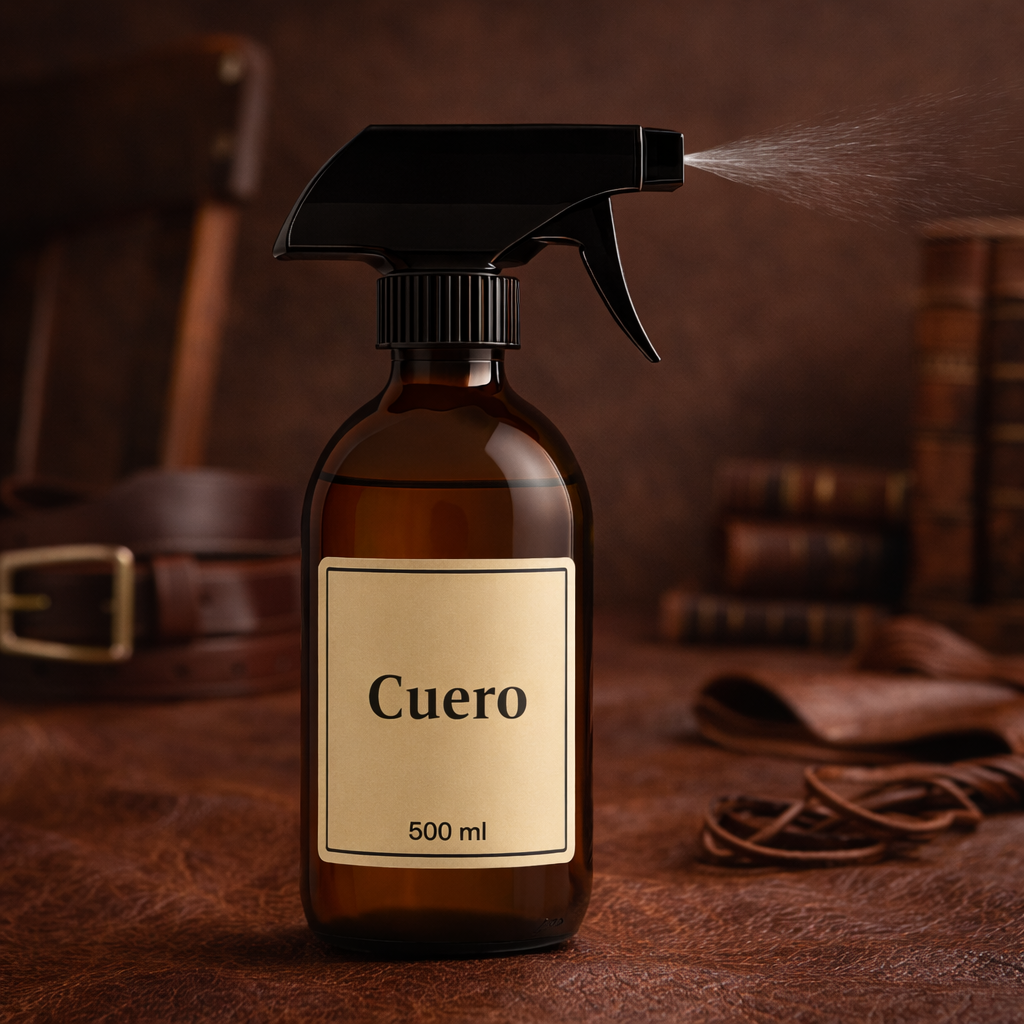 Ambientador hogar Aroma a Cuero.