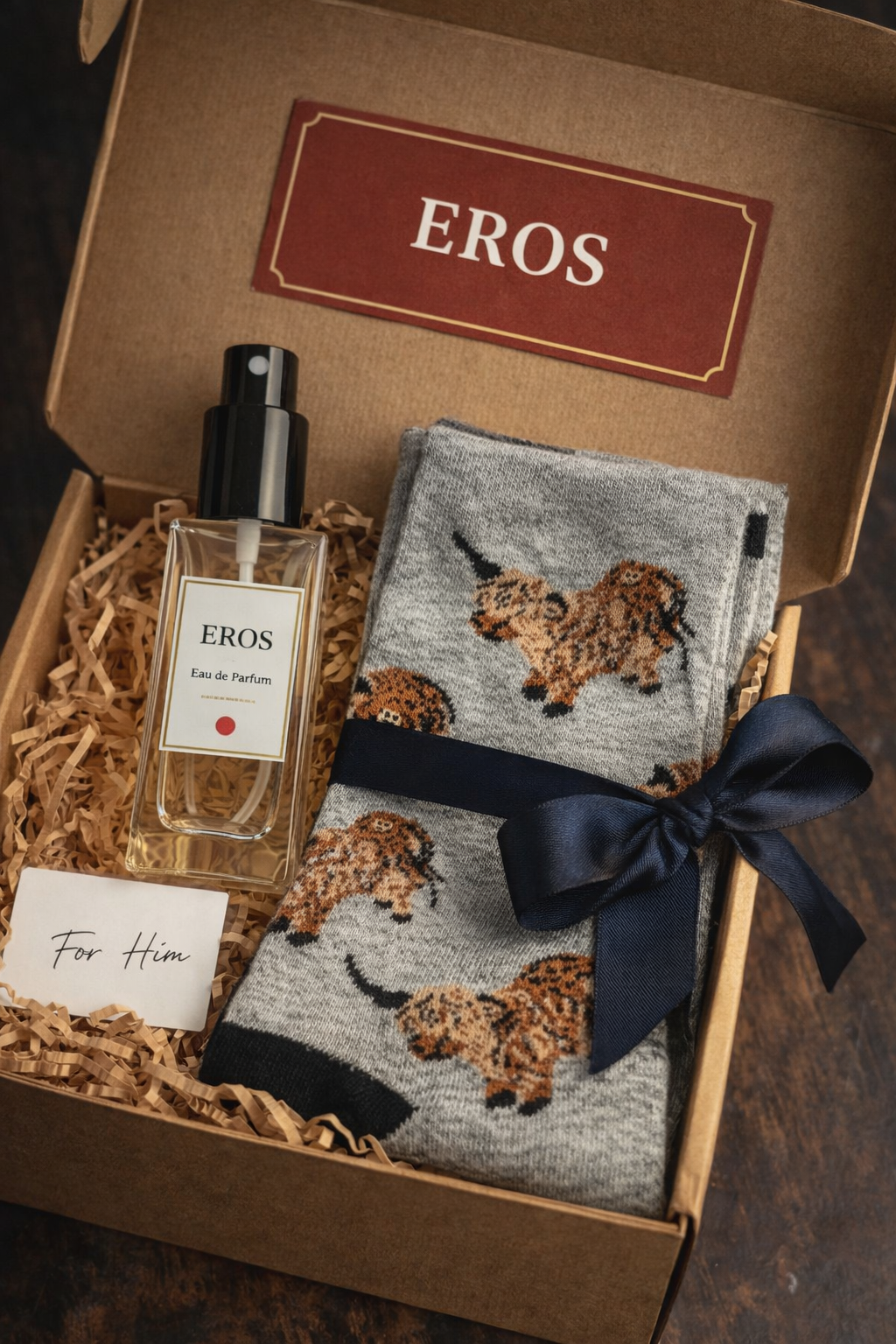 Inspirado en Eros Perfume 100ml + calcetines Estilo hombre
