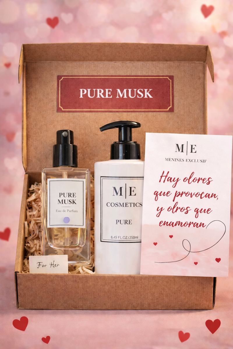 Inspirado en PURE MUSK Perfume100ml + velvet gel cream 250g