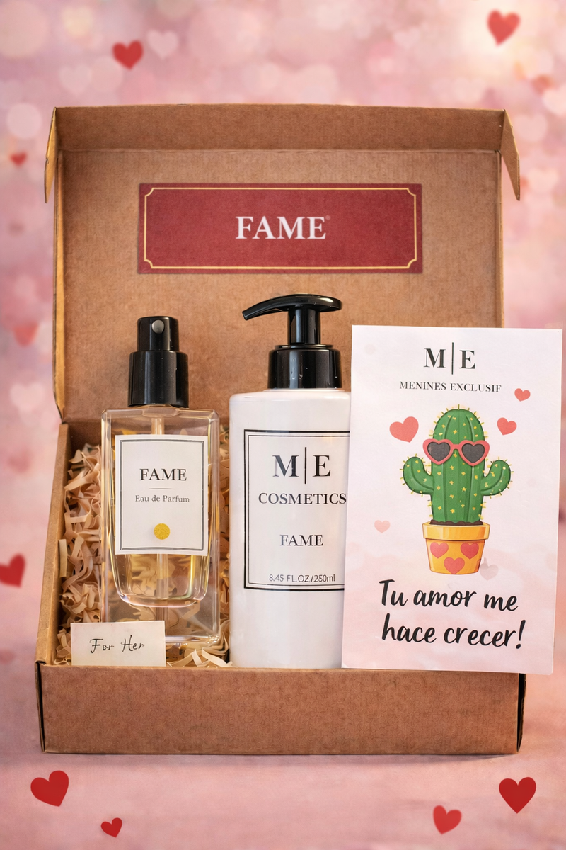 Inspirado en FAME Perfume100ml + velvet gel cream 250g