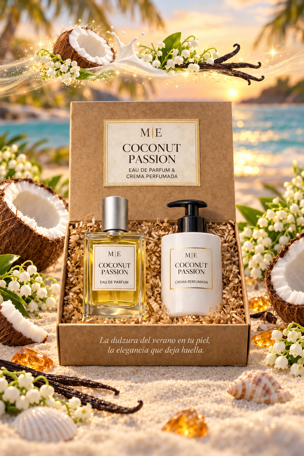 COCONUT PASSION perfume de mujer con coco, vainilla y ámbar - Menines Perfumes