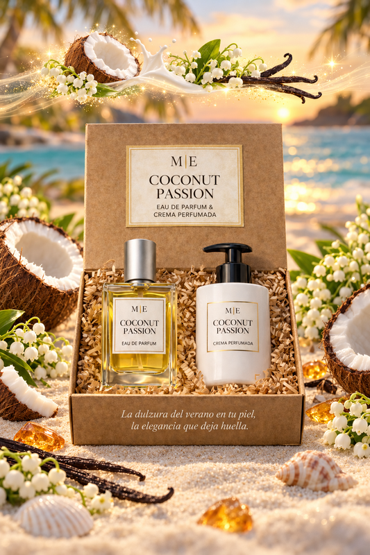 COCONUT PASSION perfume de mujer con coco, vainilla y ámbar - Menines Perfumes