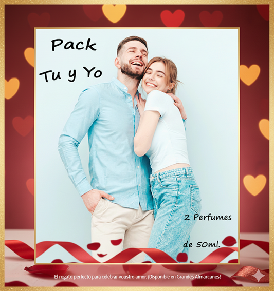 PACK PERFUME TU Y YO. Te presentamos el nuevo pack Tu y Yo, dos perfumes de la misma firma, una para ella y otro para el.