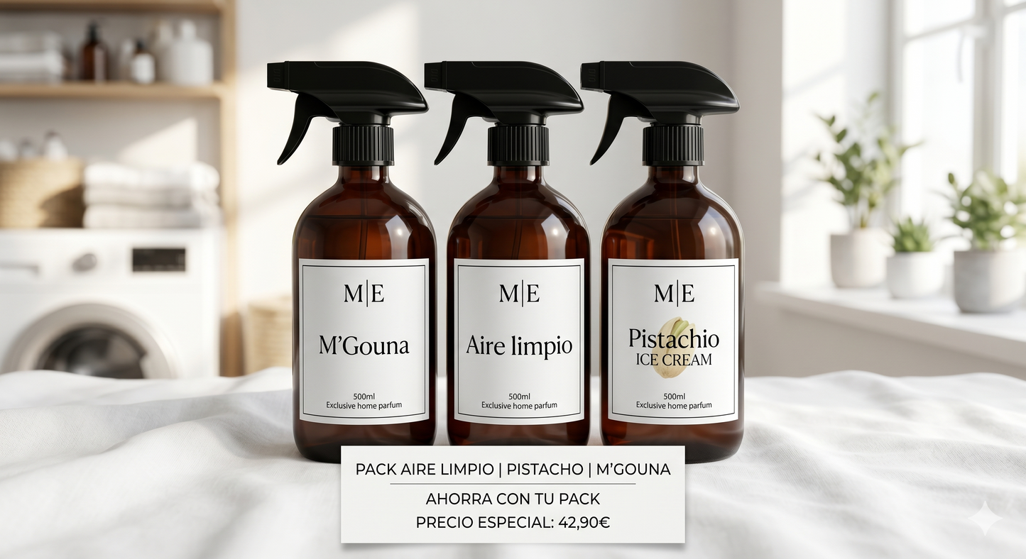 Pack Menines: Aire Limpio, M'gouna & Pistachio Ice Cream - 3x500ml