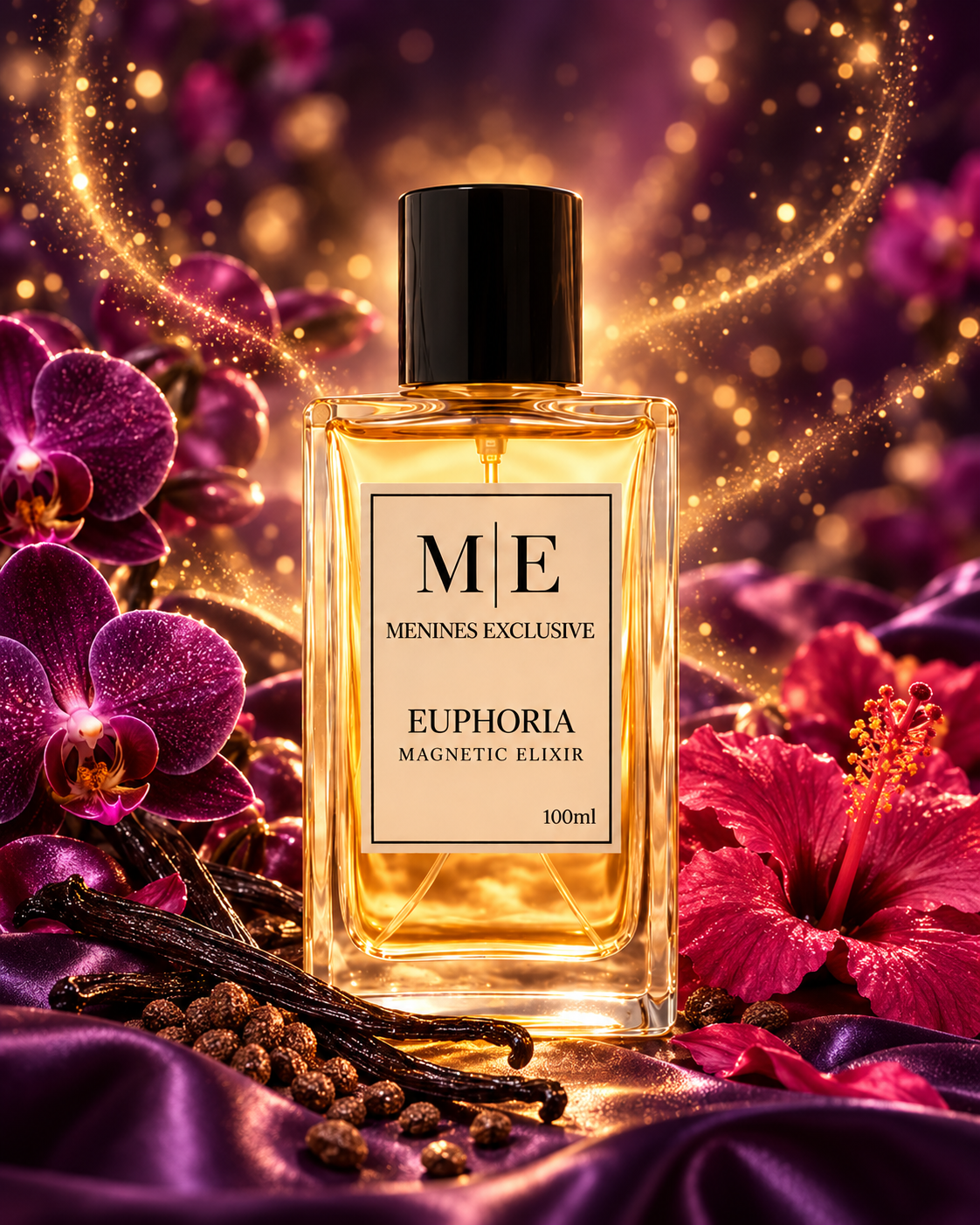 EUPHORIA MAGNETIC ELIXIR perfume de mujer con orquídea, vainilla y almizcle - Menines Perfumes