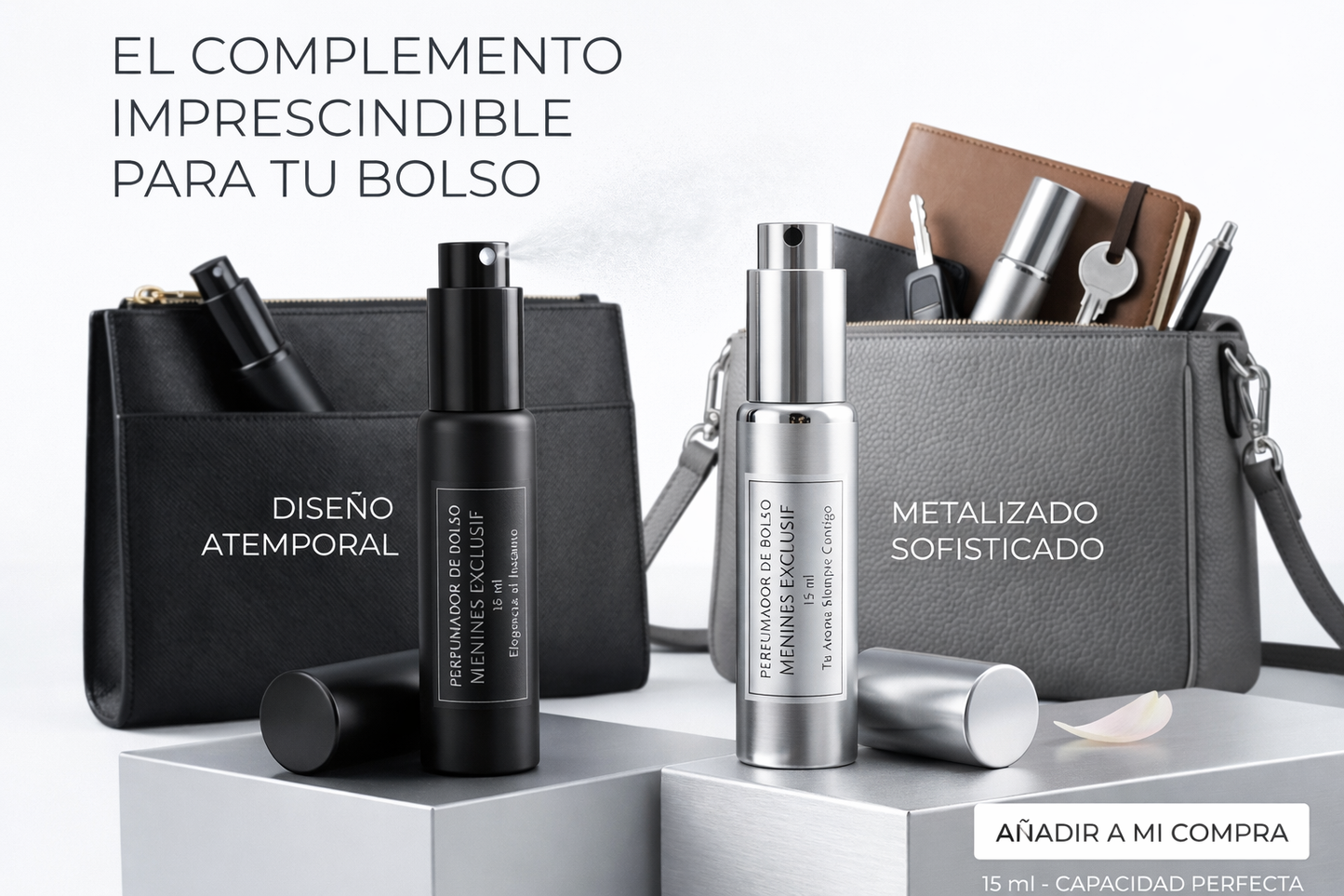 Perfumista de bolsa de 15ml do perfume escolhido. Ou se você quiser outro perfume, comente nos comentários.