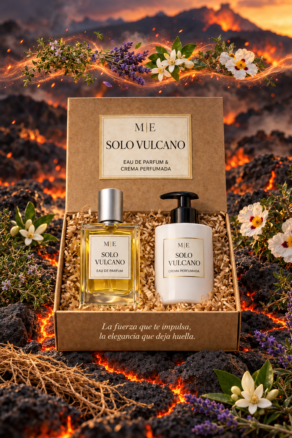 SOLO VULCAN perfume de hombre amaderado y balsámico - Menines Perfumes