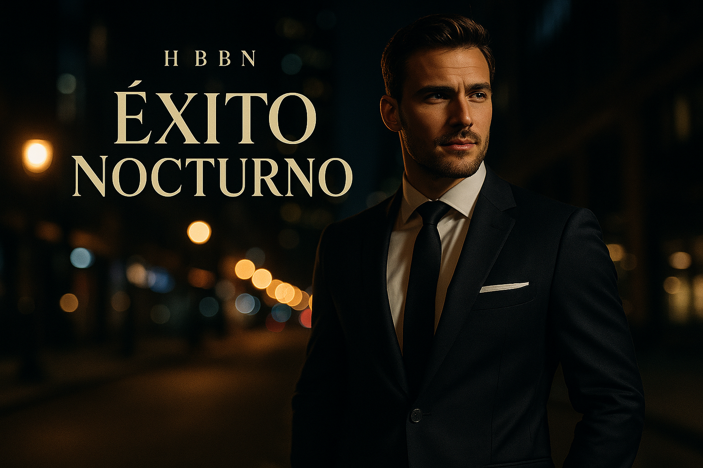 hombre con éxito nocturno, titulo HBBN Exito Nocturno