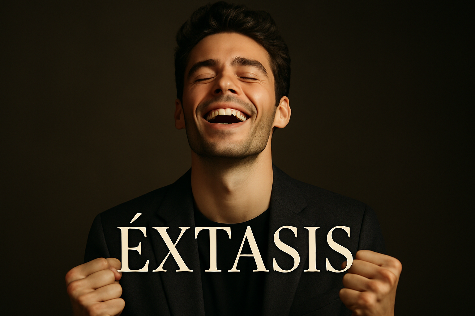 hombre de extasis, joven, atractivo con titulo