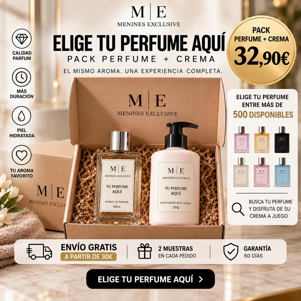 Pack Perfume 100 ml + Crema Perfumada 250 g