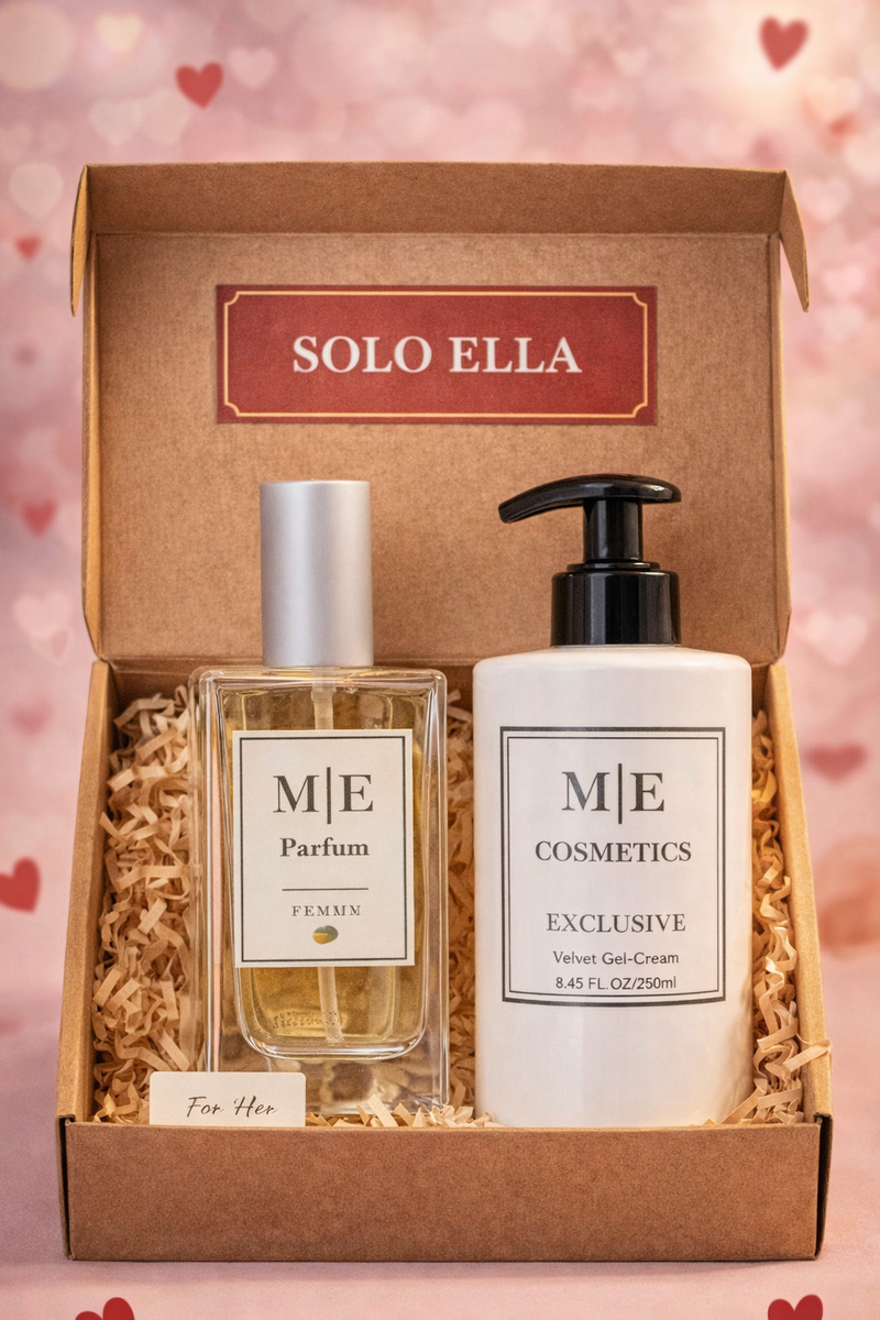 LOSO  Solo ella Perfume 100ml + velvet gel cream 250g