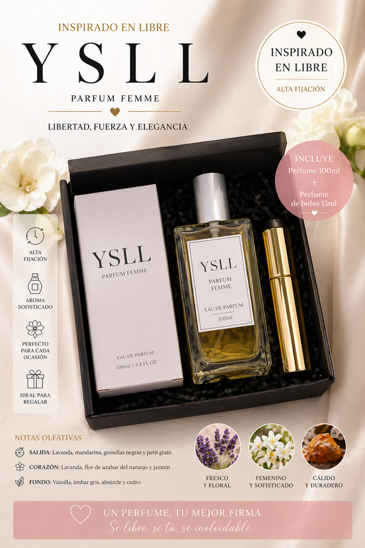 YSLL Perfume Mujer 100ml + 15ml | Fragancia elegante y duradera